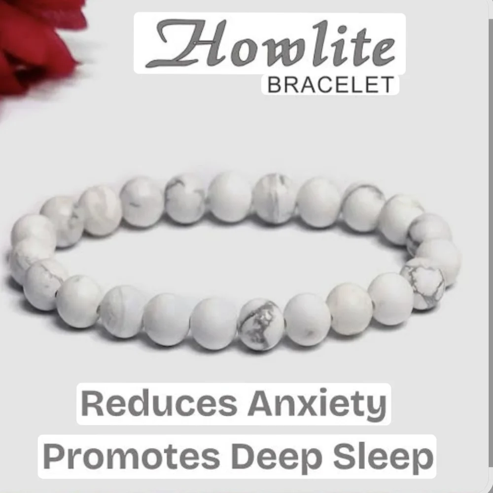 Mens Handmade Stress Relief Howlite Braclet! - Picture 6 of 6
